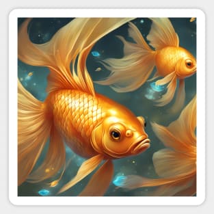 adventure gold fish destiny Magnet